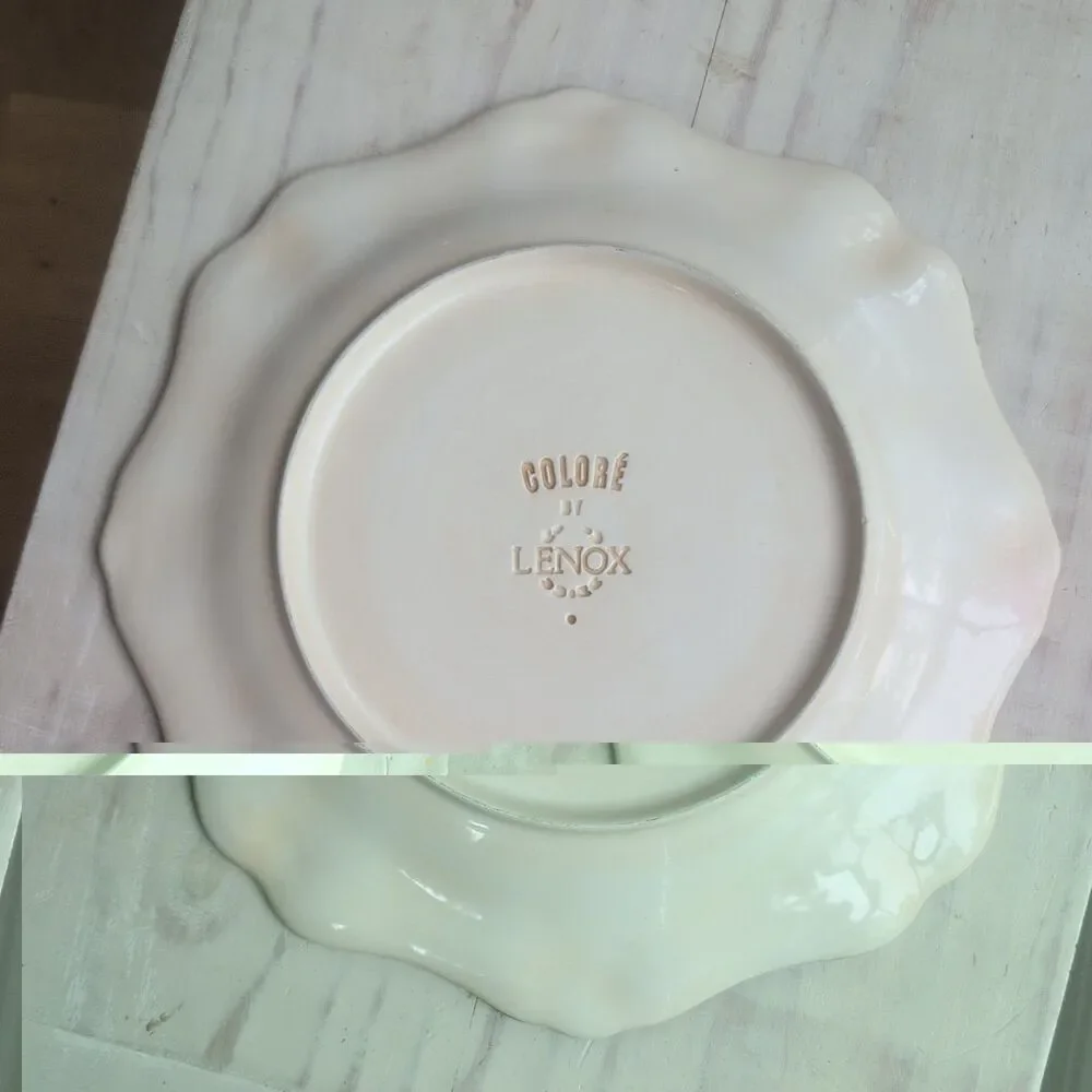 Lenox Dinner Plate Green Colore Verde VERDE 9” Italy